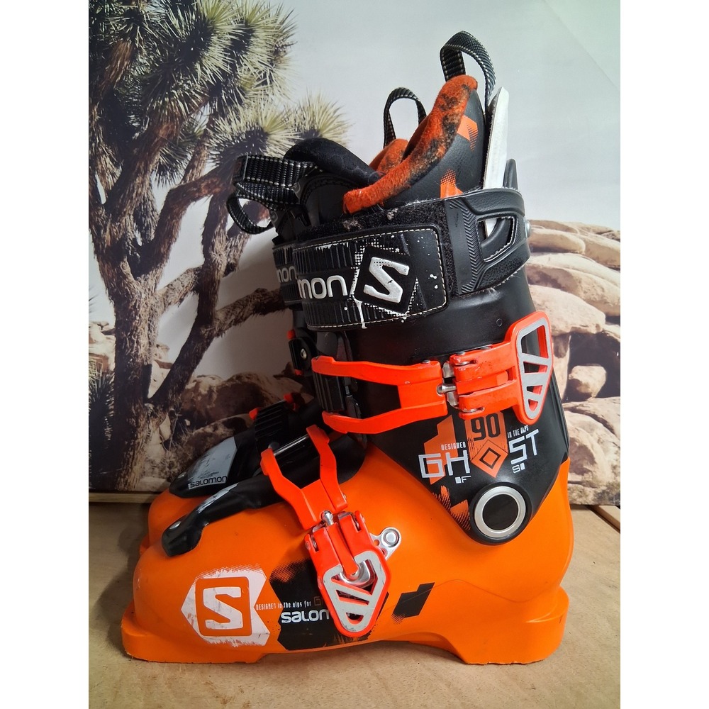 Salomon Ghost 90 FS Ski Boots Orange Black Mens Size 25 25.5 295mm